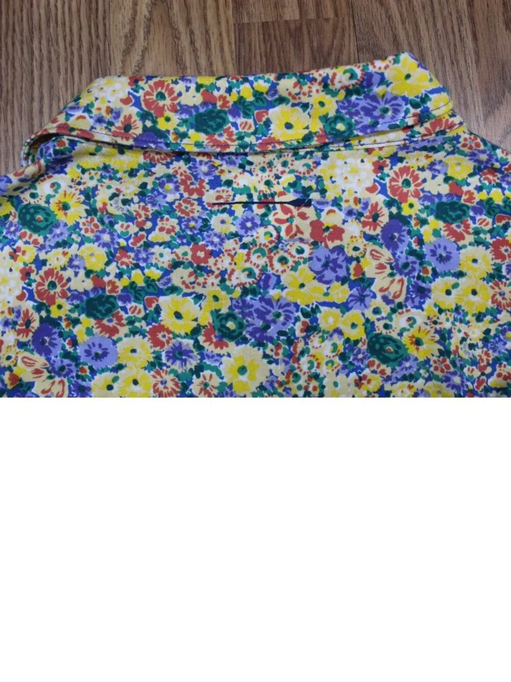 J.CREW FLORAL PRINT CLASSIC FIT POLO SHIRT COTTON/COOLMAX BLEND Sz X-LARGE, XL